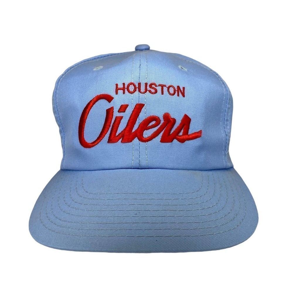 Vintage
Houston Oilers Hat Sports Specialties The Twill Snap Back Script Single